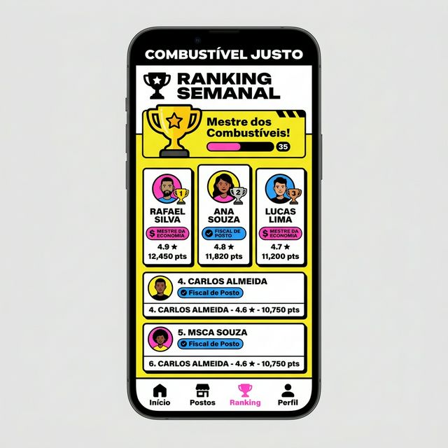 Ranking e gamificação de preços